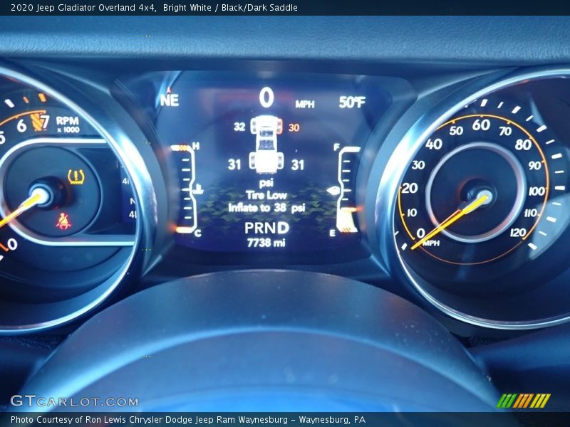 Bright White / Black/Dark Saddle 2020 Jeep Gladiator Overland 4x4