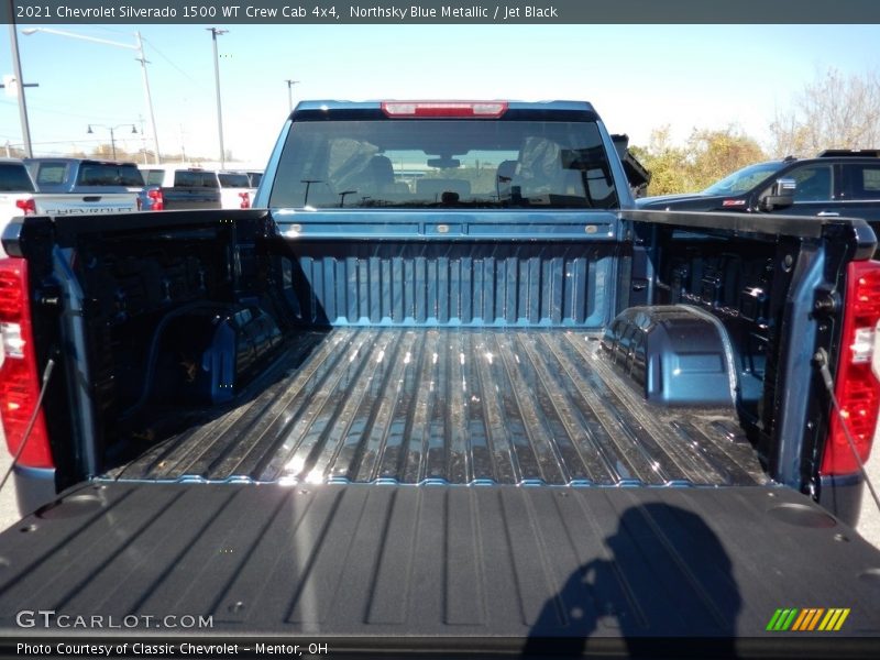 Northsky Blue Metallic / Jet Black 2021 Chevrolet Silverado 1500 WT Crew Cab 4x4