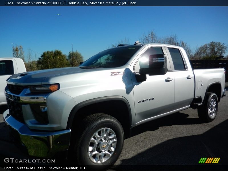 Silver Ice Metallic / Jet Black 2021 Chevrolet Silverado 2500HD LT Double Cab