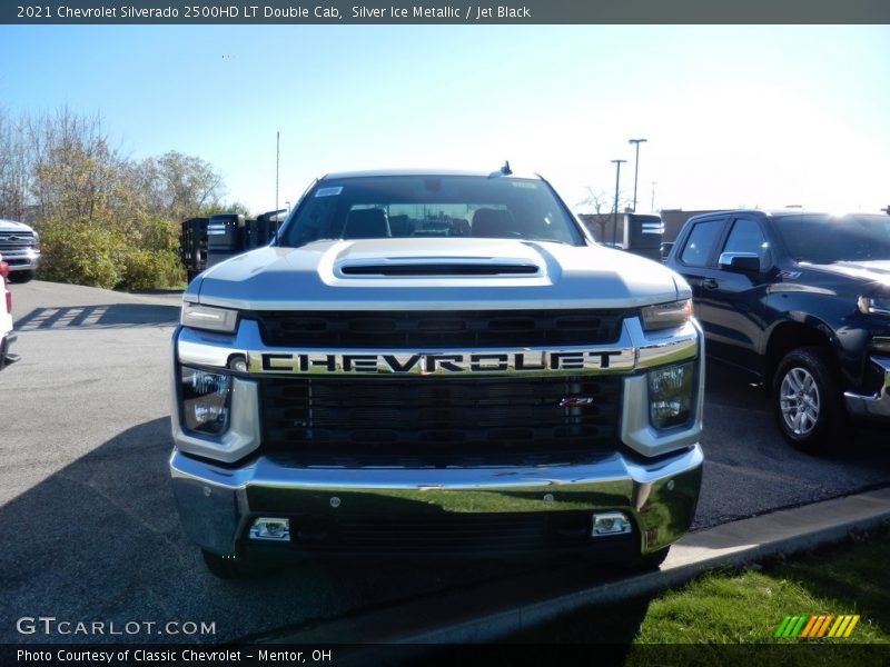 Silver Ice Metallic / Jet Black 2021 Chevrolet Silverado 2500HD LT Double Cab