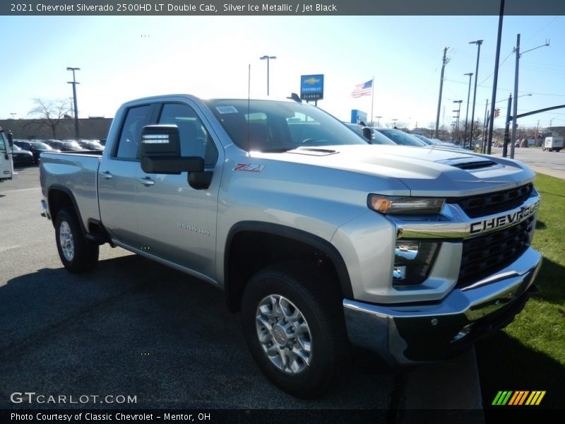 Silver Ice Metallic / Jet Black 2021 Chevrolet Silverado 2500HD LT Double Cab