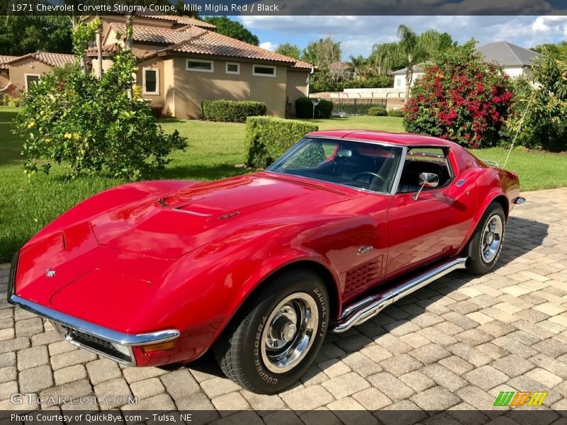 Mille Miglia Red / Black 1971 Chevrolet Corvette Stingray Coupe