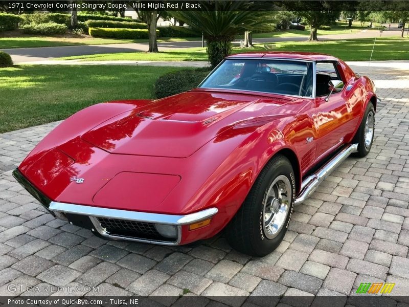 Mille Miglia Red / Black 1971 Chevrolet Corvette Stingray Coupe