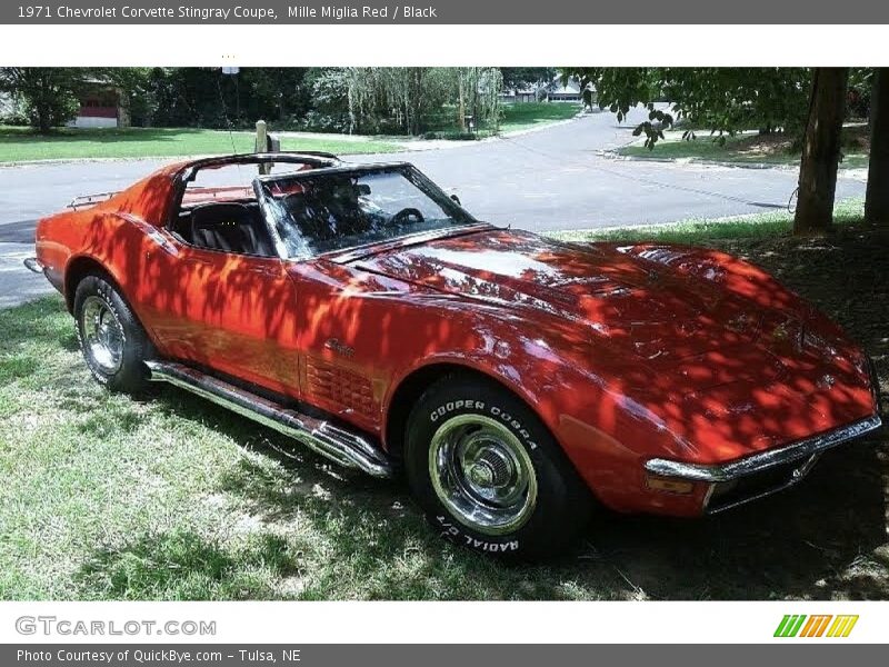 Mille Miglia Red / Black 1971 Chevrolet Corvette Stingray Coupe