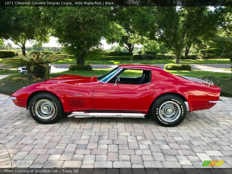 Mille Miglia Red / Black 1971 Chevrolet Corvette Stingray Coupe