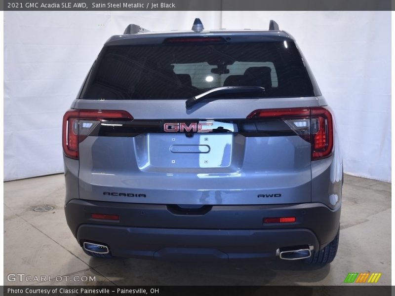 Satin Steel Metallic / Jet Black 2021 GMC Acadia SLE AWD