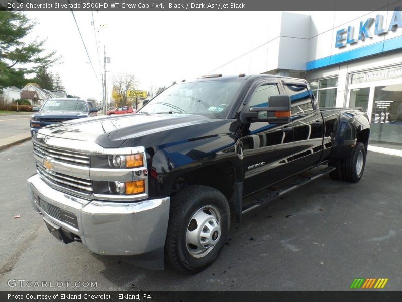 Black / Dark Ash/Jet Black 2016 Chevrolet Silverado 3500HD WT Crew Cab 4x4