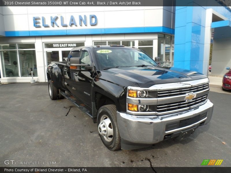 Black / Dark Ash/Jet Black 2016 Chevrolet Silverado 3500HD WT Crew Cab 4x4