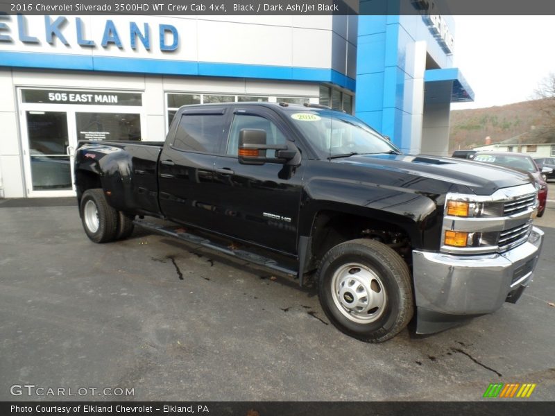 Black / Dark Ash/Jet Black 2016 Chevrolet Silverado 3500HD WT Crew Cab 4x4