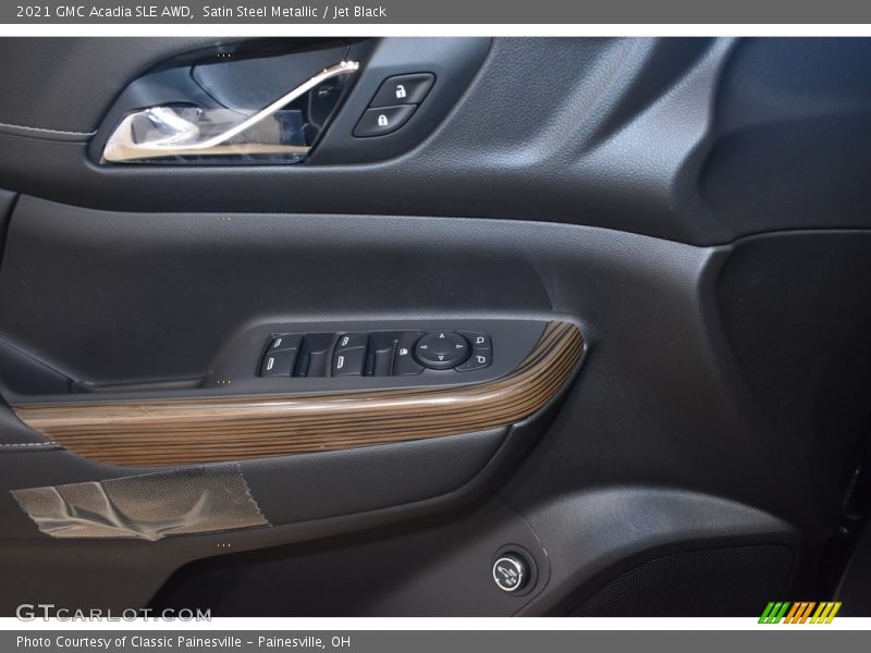 Satin Steel Metallic / Jet Black 2021 GMC Acadia SLE AWD