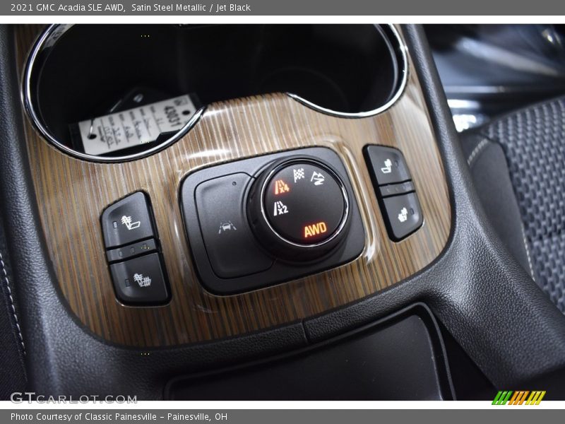 Satin Steel Metallic / Jet Black 2021 GMC Acadia SLE AWD