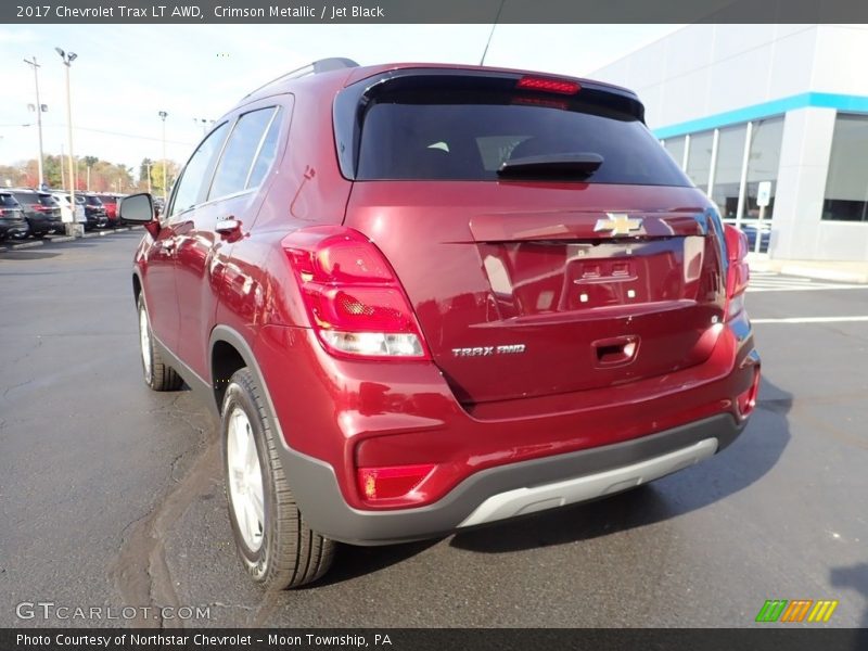 Crimson Metallic / Jet Black 2017 Chevrolet Trax LT AWD