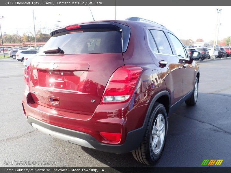Crimson Metallic / Jet Black 2017 Chevrolet Trax LT AWD