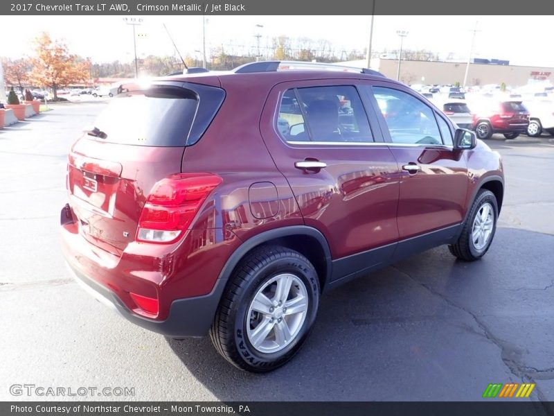 Crimson Metallic / Jet Black 2017 Chevrolet Trax LT AWD