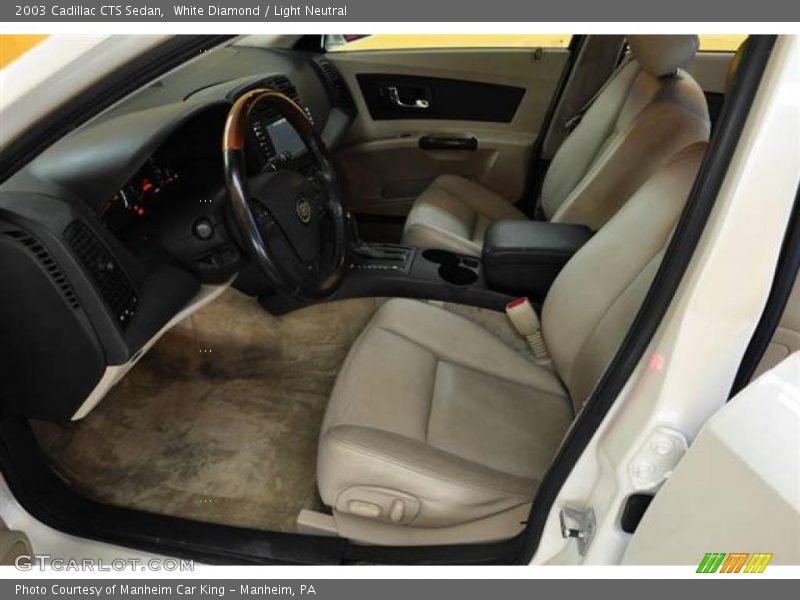 White Diamond / Light Neutral 2003 Cadillac CTS Sedan