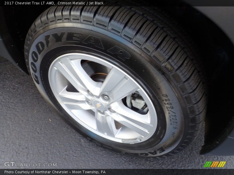 Crimson Metallic / Jet Black 2017 Chevrolet Trax LT AWD