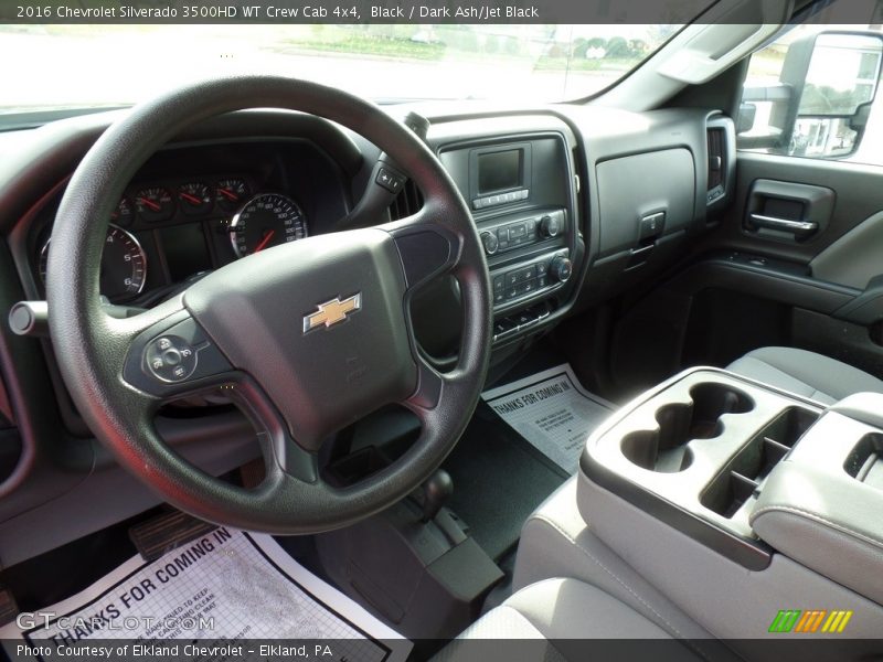 Black / Dark Ash/Jet Black 2016 Chevrolet Silverado 3500HD WT Crew Cab 4x4
