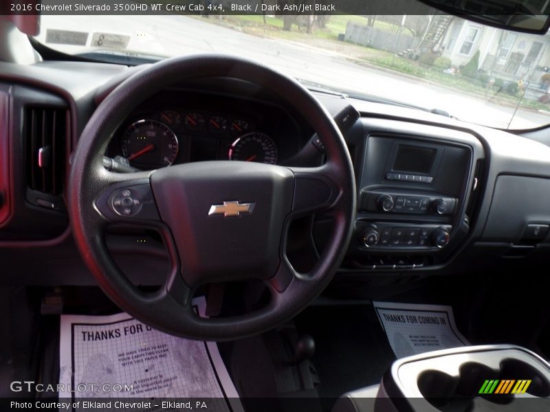 Black / Dark Ash/Jet Black 2016 Chevrolet Silverado 3500HD WT Crew Cab 4x4