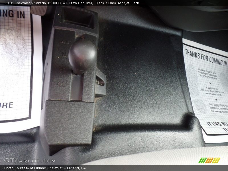 Black / Dark Ash/Jet Black 2016 Chevrolet Silverado 3500HD WT Crew Cab 4x4