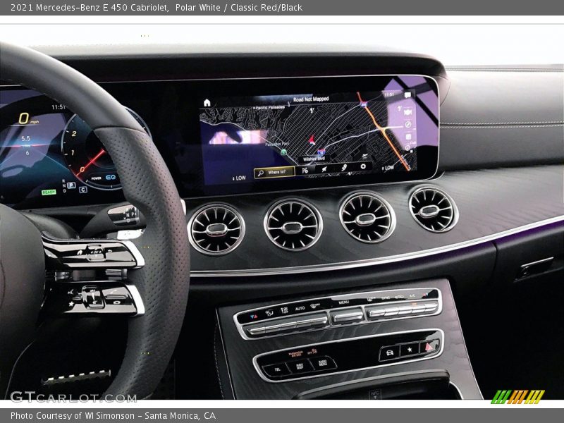 Controls of 2021 E 450 Cabriolet