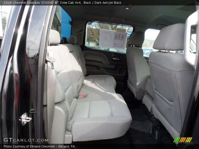 Rear Seat of 2016 Silverado 3500HD WT Crew Cab 4x4