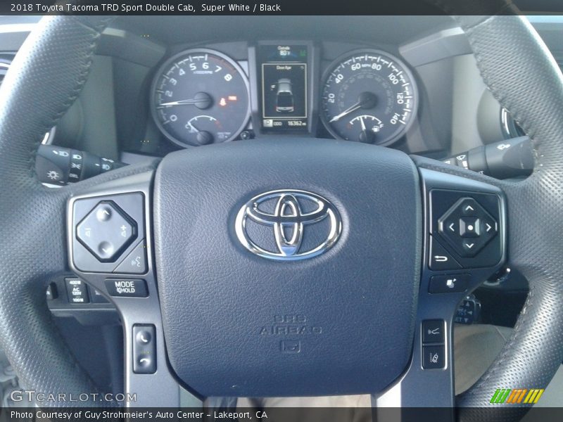 Super White / Black 2018 Toyota Tacoma TRD Sport Double Cab