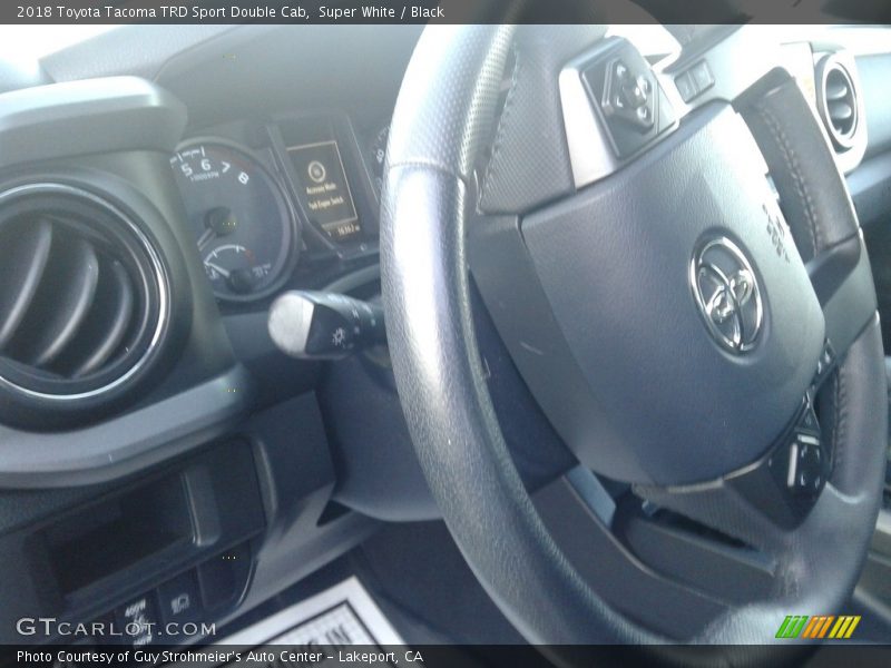 Super White / Black 2018 Toyota Tacoma TRD Sport Double Cab