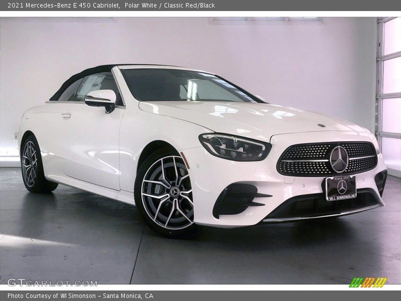 Front 3/4 View of 2021 E 450 Cabriolet