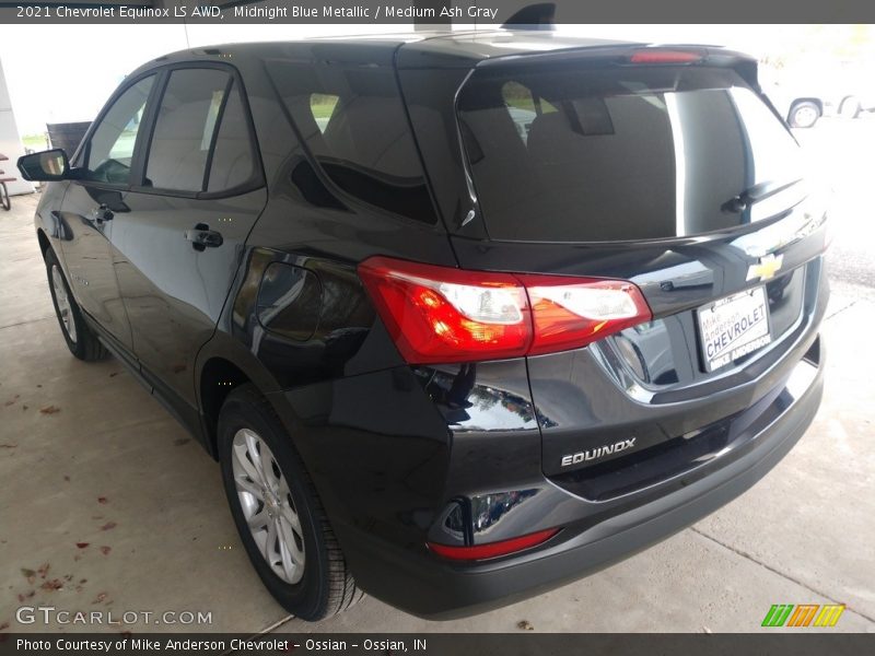 Midnight Blue Metallic / Medium Ash Gray 2021 Chevrolet Equinox LS AWD