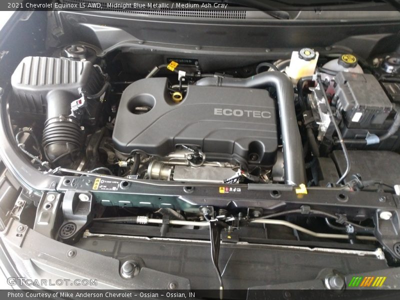 Midnight Blue Metallic / Medium Ash Gray 2021 Chevrolet Equinox LS AWD