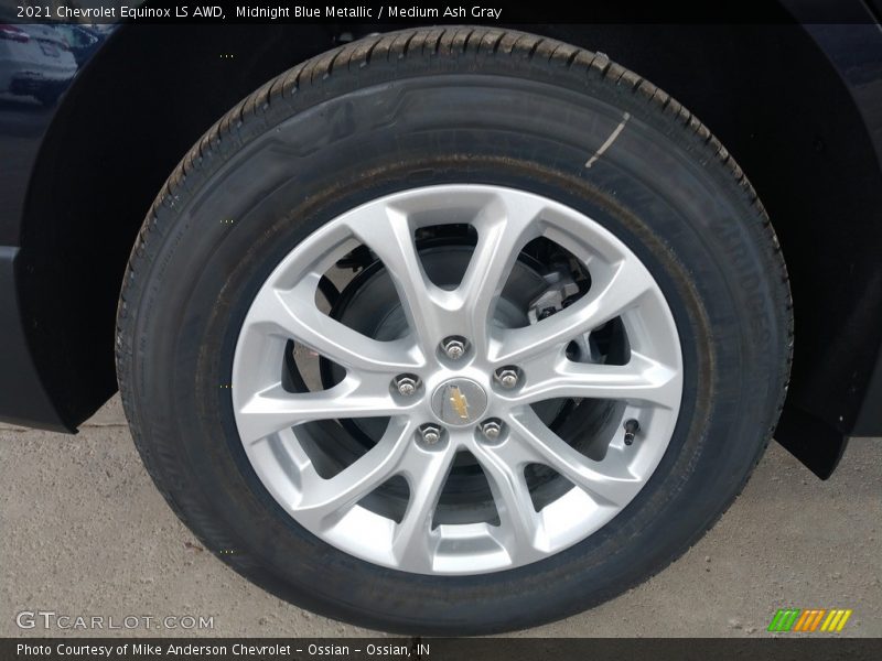 Midnight Blue Metallic / Medium Ash Gray 2021 Chevrolet Equinox LS AWD