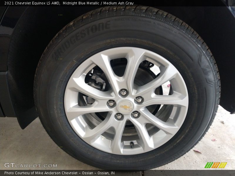 Midnight Blue Metallic / Medium Ash Gray 2021 Chevrolet Equinox LS AWD