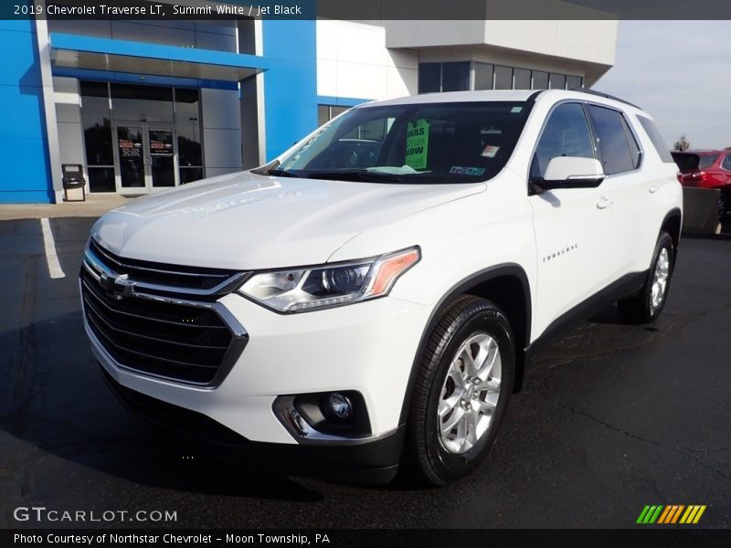 Summit White / Jet Black 2019 Chevrolet Traverse LT