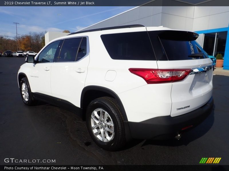 Summit White / Jet Black 2019 Chevrolet Traverse LT