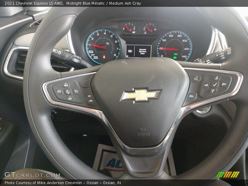 Midnight Blue Metallic / Medium Ash Gray 2021 Chevrolet Equinox LS AWD