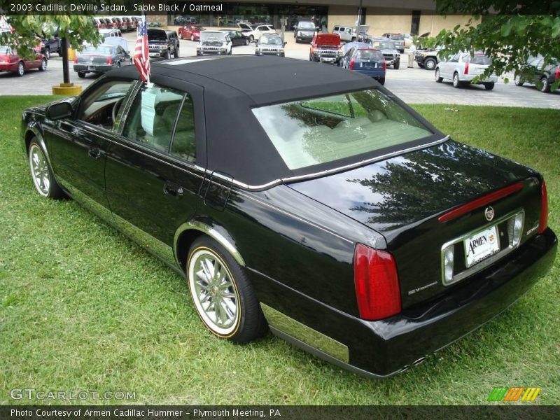 Sable Black / Oatmeal 2003 Cadillac DeVille Sedan