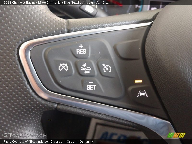 Midnight Blue Metallic / Medium Ash Gray 2021 Chevrolet Equinox LS AWD