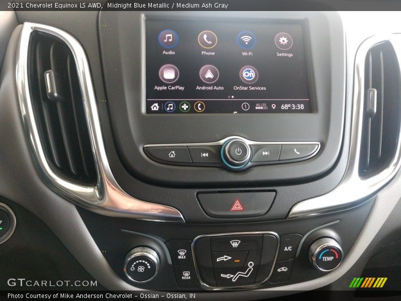 Midnight Blue Metallic / Medium Ash Gray 2021 Chevrolet Equinox LS AWD