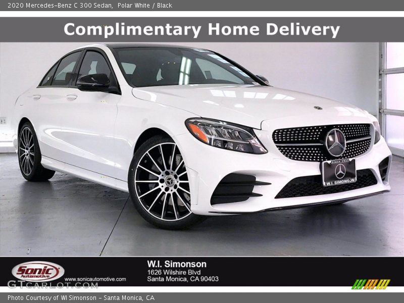 Polar White / Black 2020 Mercedes-Benz C 300 Sedan