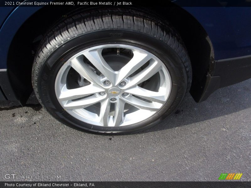 Pacific Blue Metallic / Jet Black 2021 Chevrolet Equinox Premier AWD