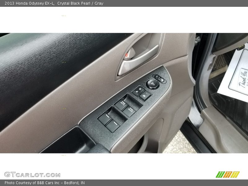 Crystal Black Pearl / Gray 2013 Honda Odyssey EX-L