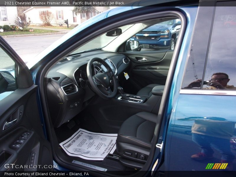 Pacific Blue Metallic / Jet Black 2021 Chevrolet Equinox Premier AWD