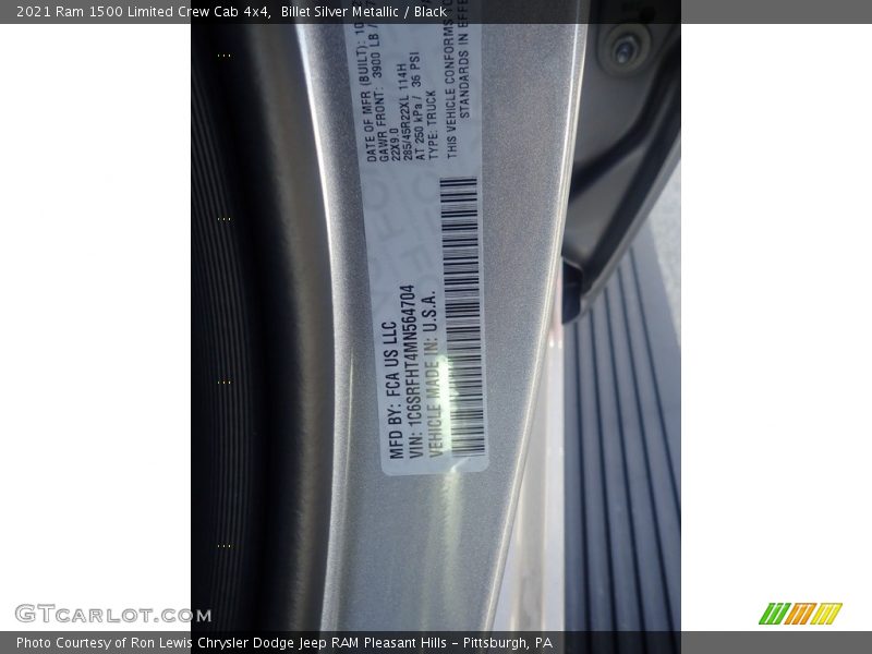 Billet Silver Metallic / Black 2021 Ram 1500 Limited Crew Cab 4x4