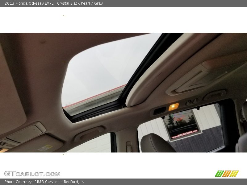 Crystal Black Pearl / Gray 2013 Honda Odyssey EX-L