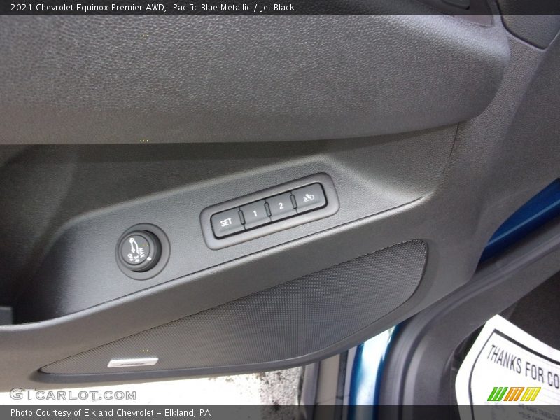 Pacific Blue Metallic / Jet Black 2021 Chevrolet Equinox Premier AWD