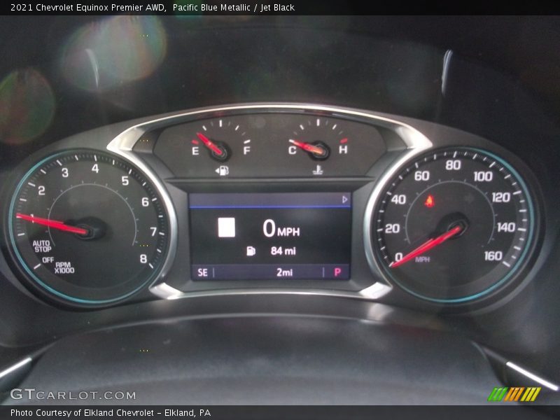 Pacific Blue Metallic / Jet Black 2021 Chevrolet Equinox Premier AWD