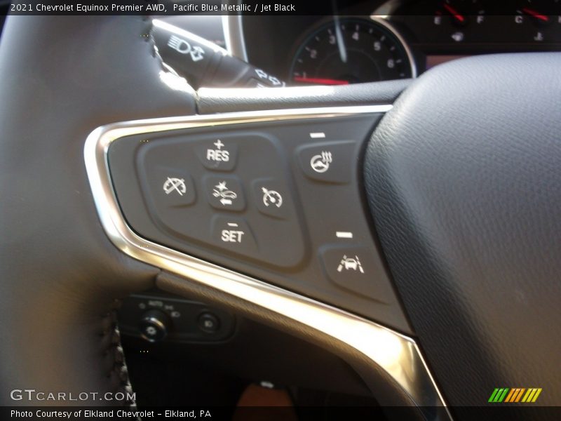 Pacific Blue Metallic / Jet Black 2021 Chevrolet Equinox Premier AWD