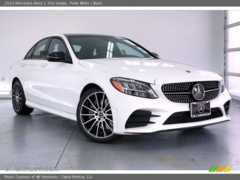 Polar White / Black 2020 Mercedes-Benz C 300 Sedan
