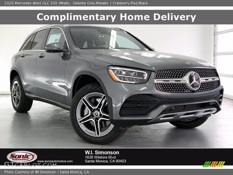 Selenite Grey Metallic / Cranberry Red/Black 2020 Mercedes-Benz GLC 300 4Matic