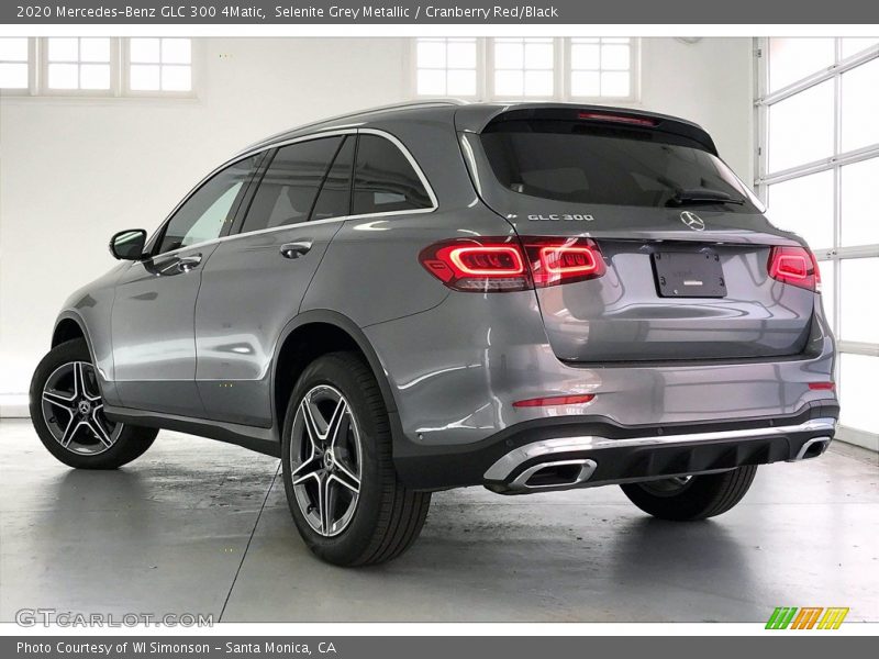 Selenite Grey Metallic / Cranberry Red/Black 2020 Mercedes-Benz GLC 300 4Matic